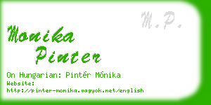 monika pinter business card