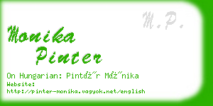 monika pinter business card